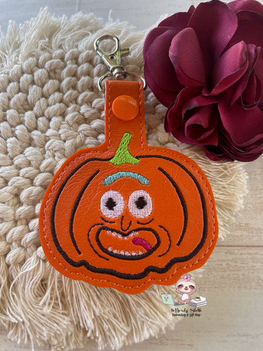 Pumpkin Grandpa Keychain