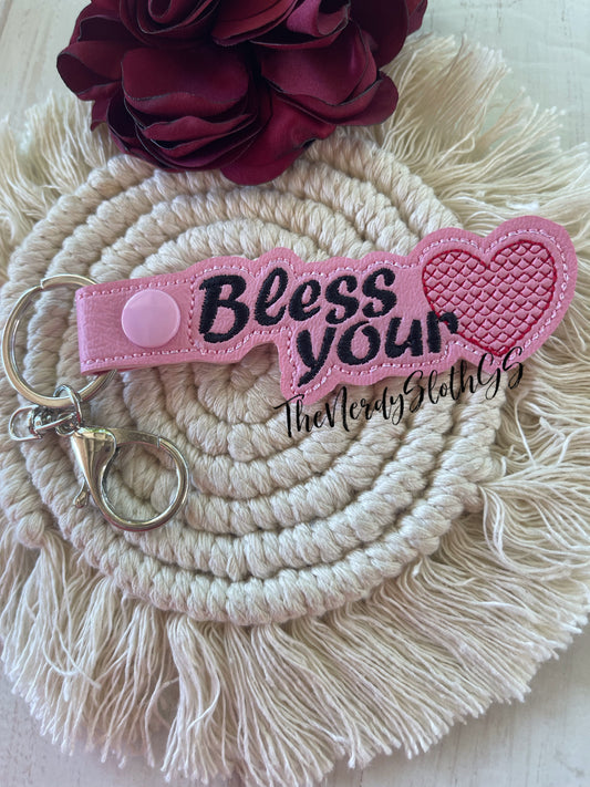 Bless your Heart Keychain
