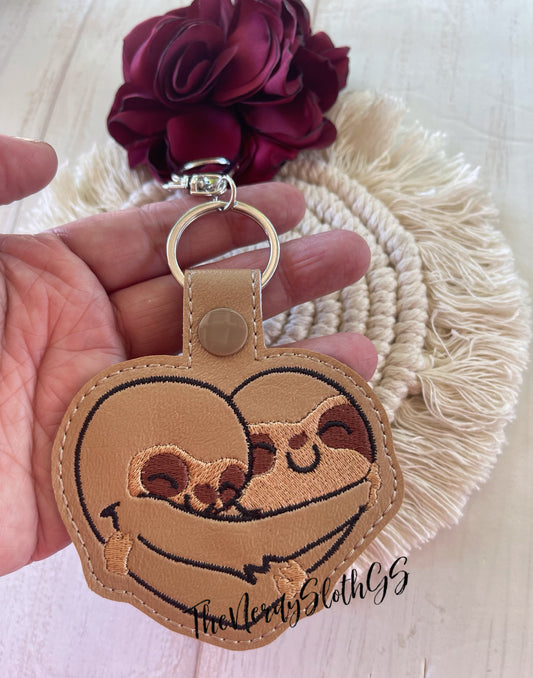 Sloth Love Keychain