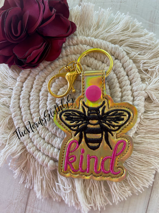 Bee Kind Key Chain bag tag