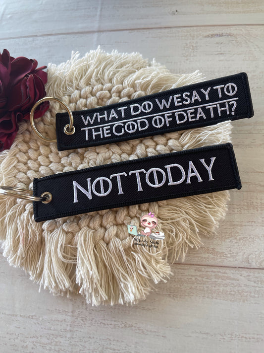 What do you say to the GOD of Death? Keychain