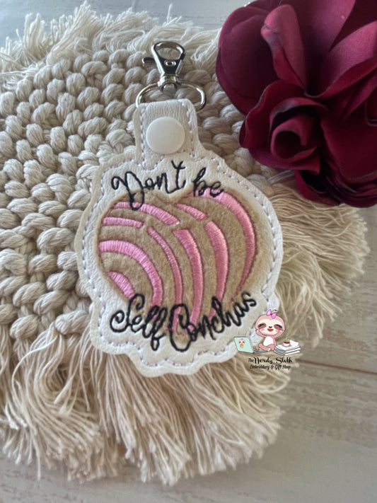 Don’t be Self Conchas Heart Keychain