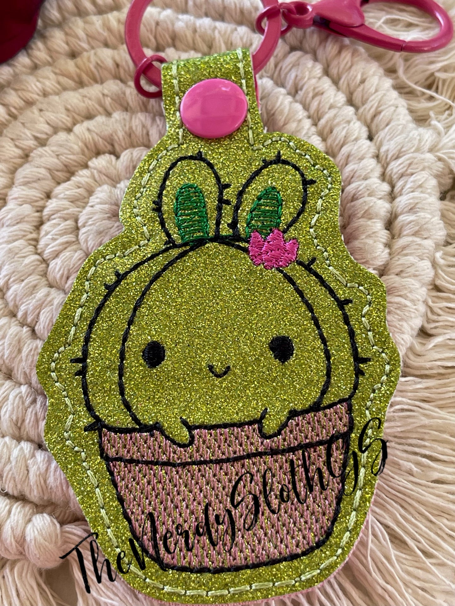 Cactus Bunny Keychain