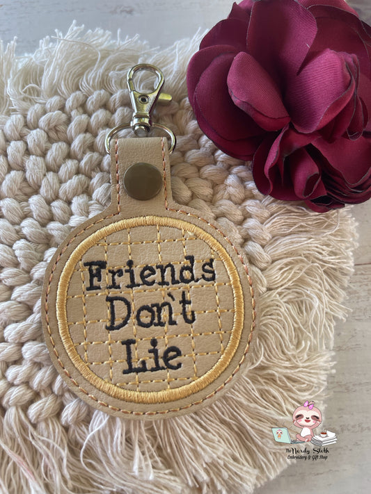 Waffle Friends don’t Lie Key chain