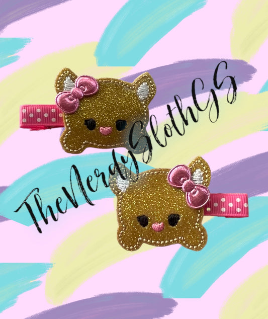 Magical Fox Hair Clippie pair