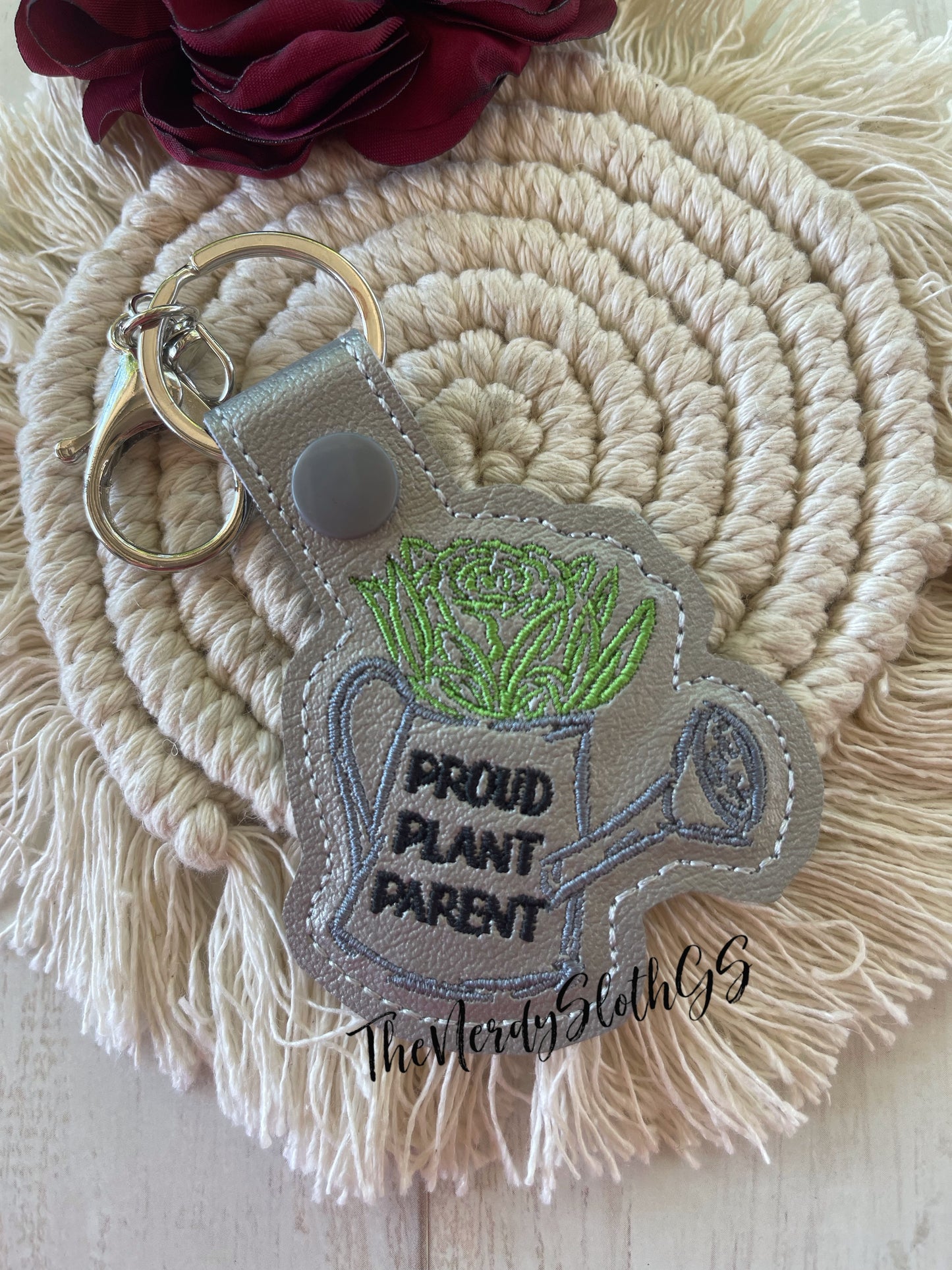 Proud Plant Parent keychain