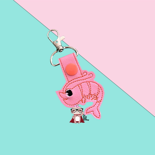 Shrimp Keychain | Key Fob