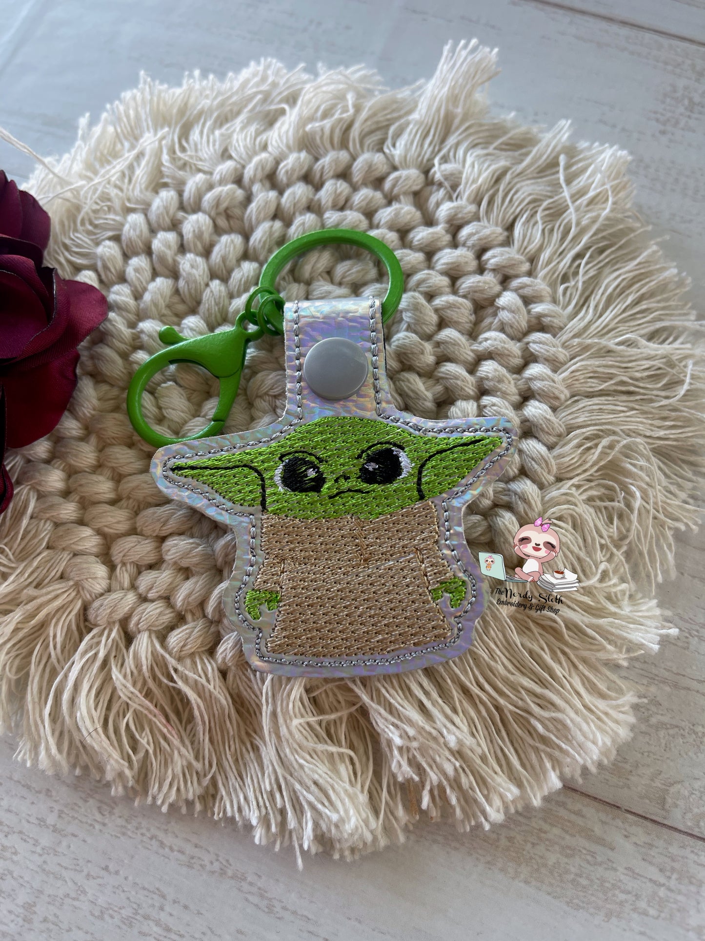 Green Baby Keychain