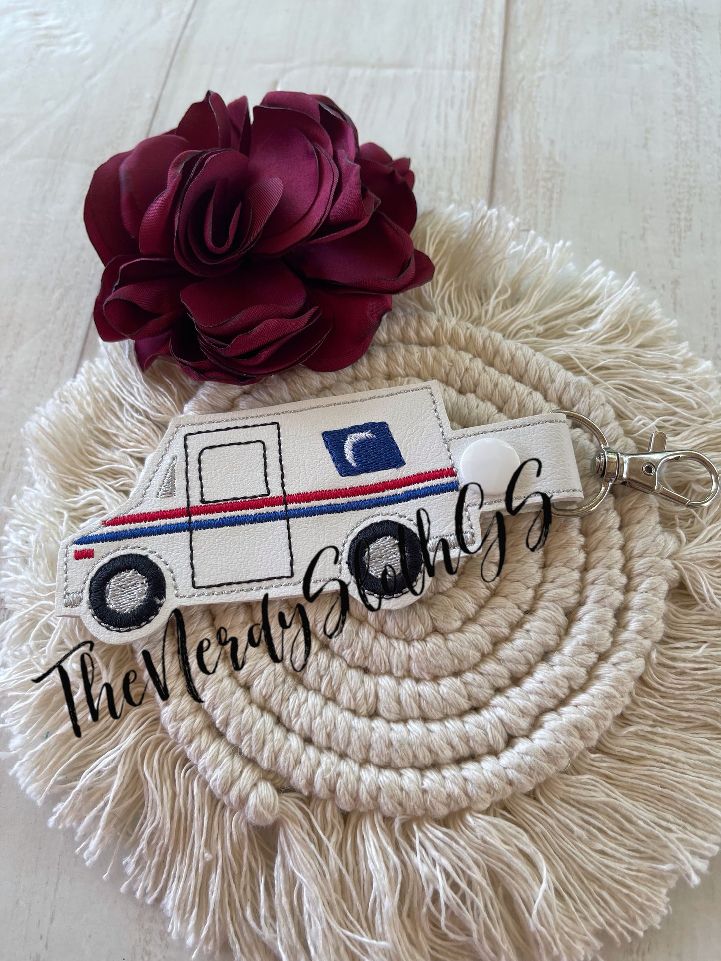 Mail Truck Keychain