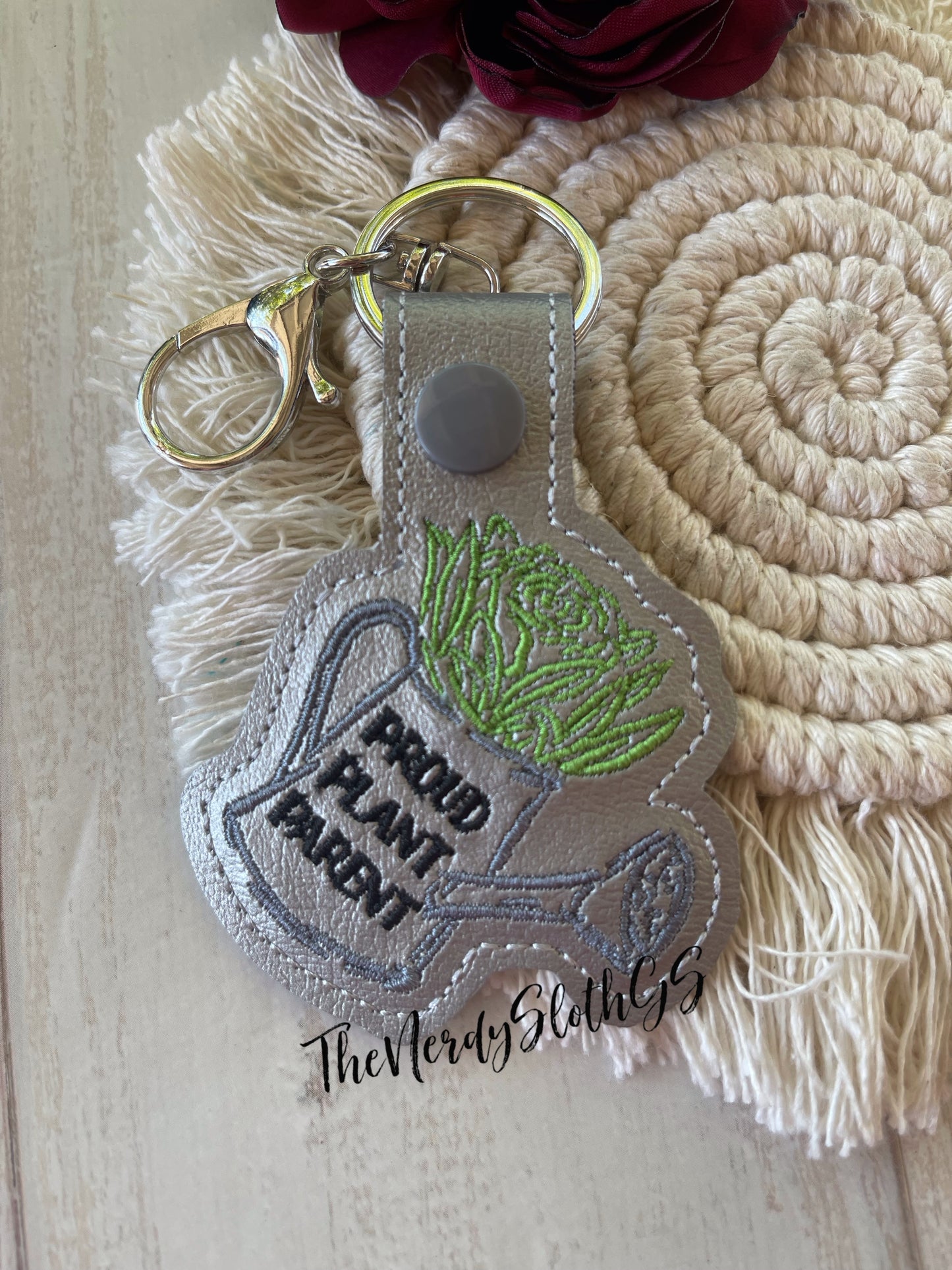 Proud Plant Parent keychain