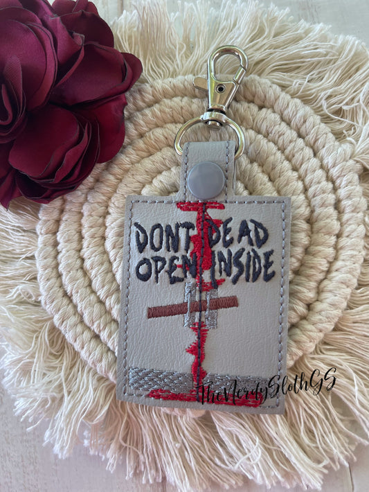 Don’t Open Dead Inside Door Keychain