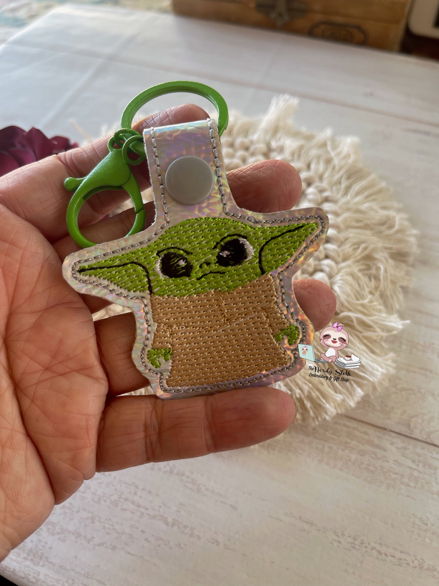 Green Baby Keychain