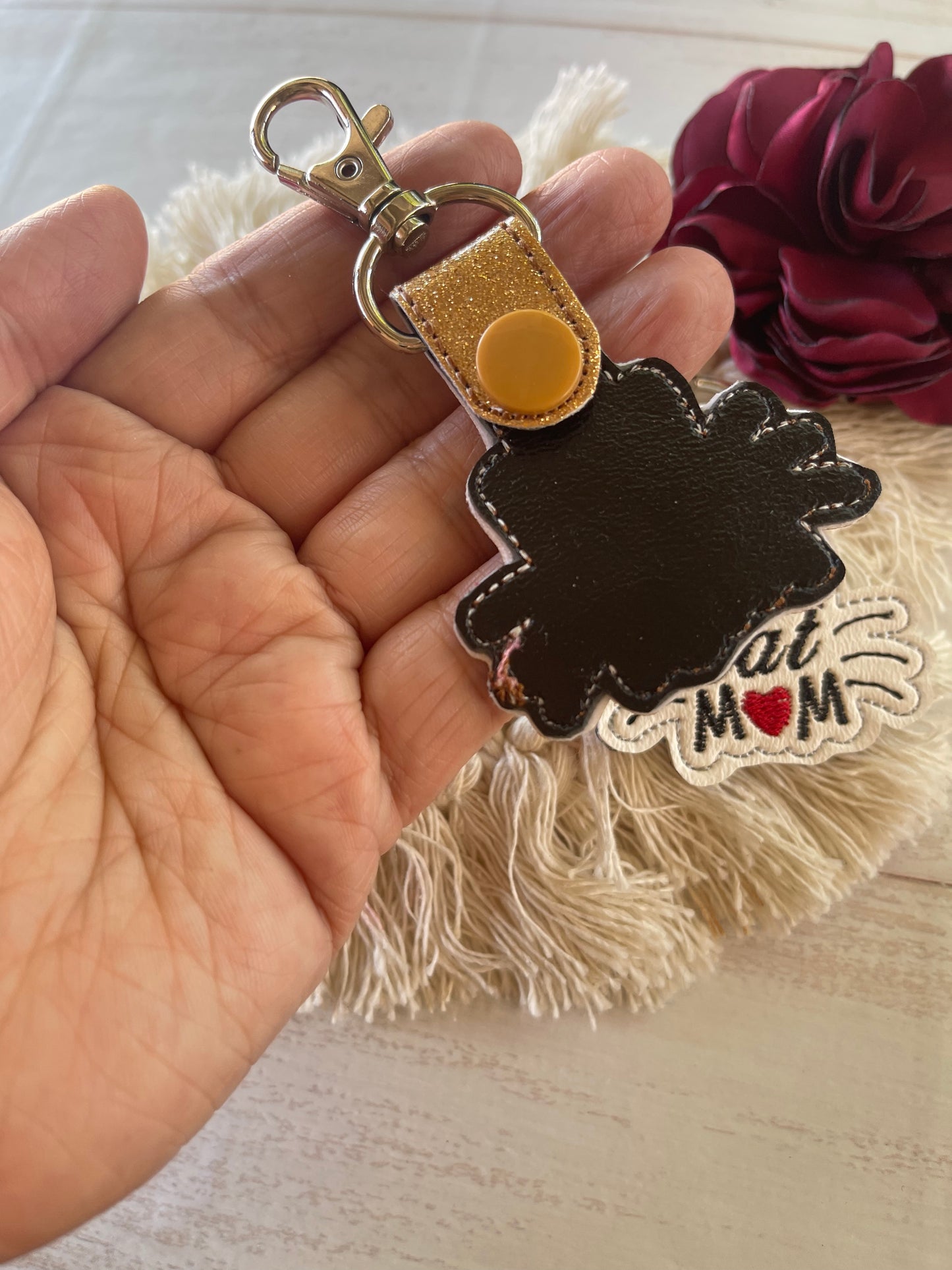 Cat M❤️M Keychain