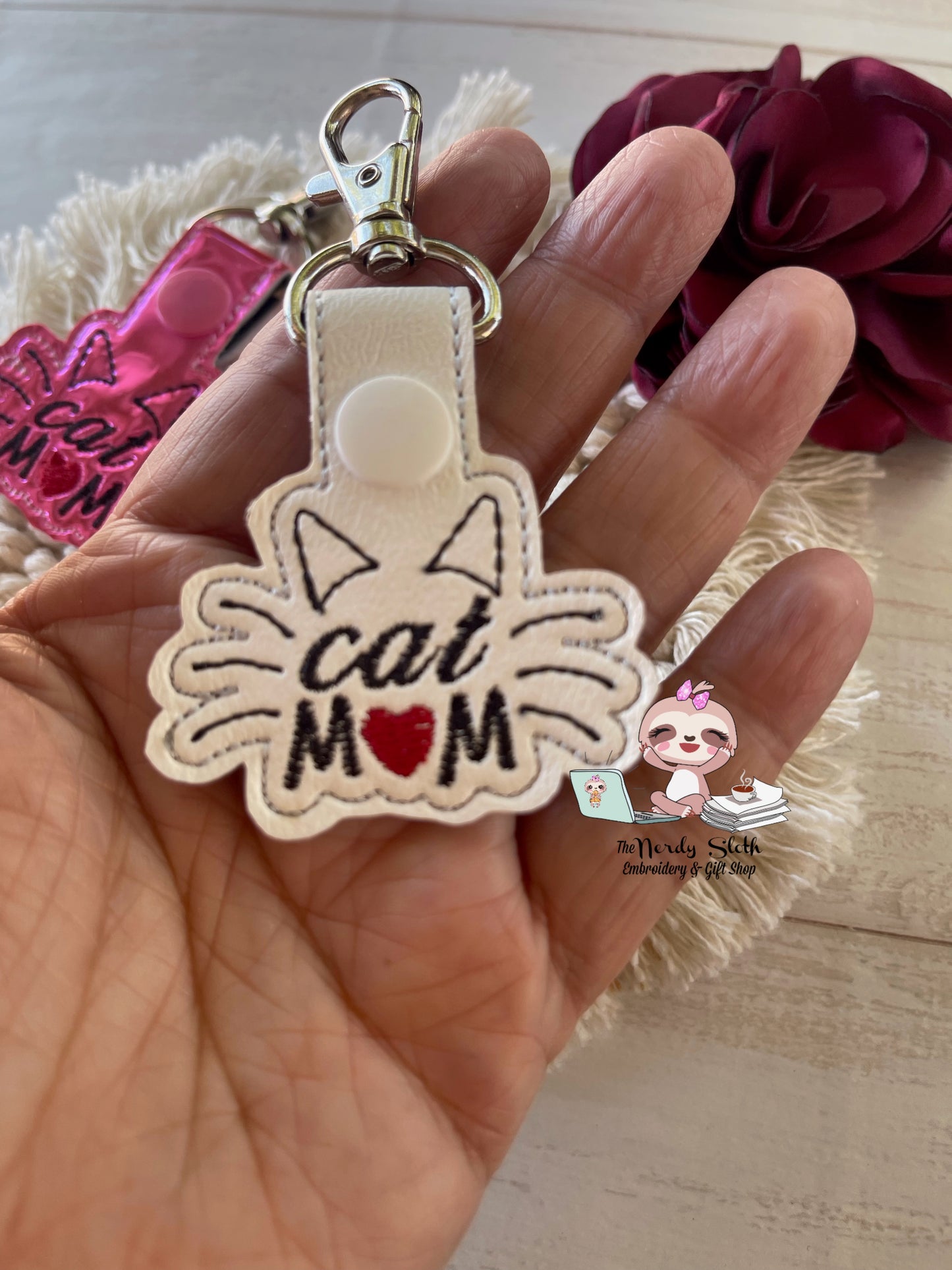 Cat M❤️M Keychain