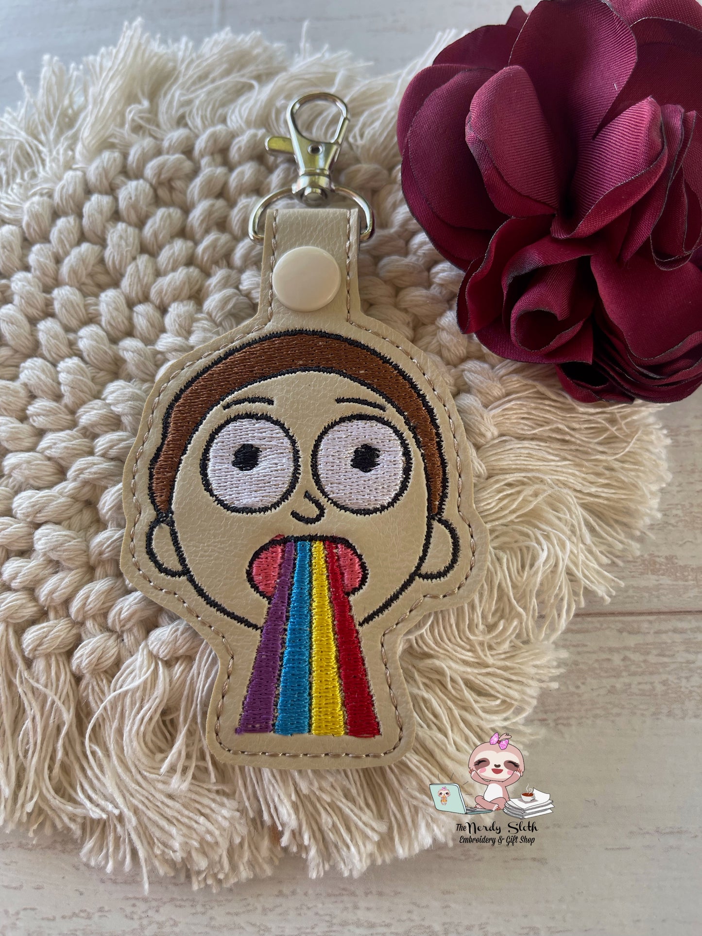 Mort Rainbow Keychain