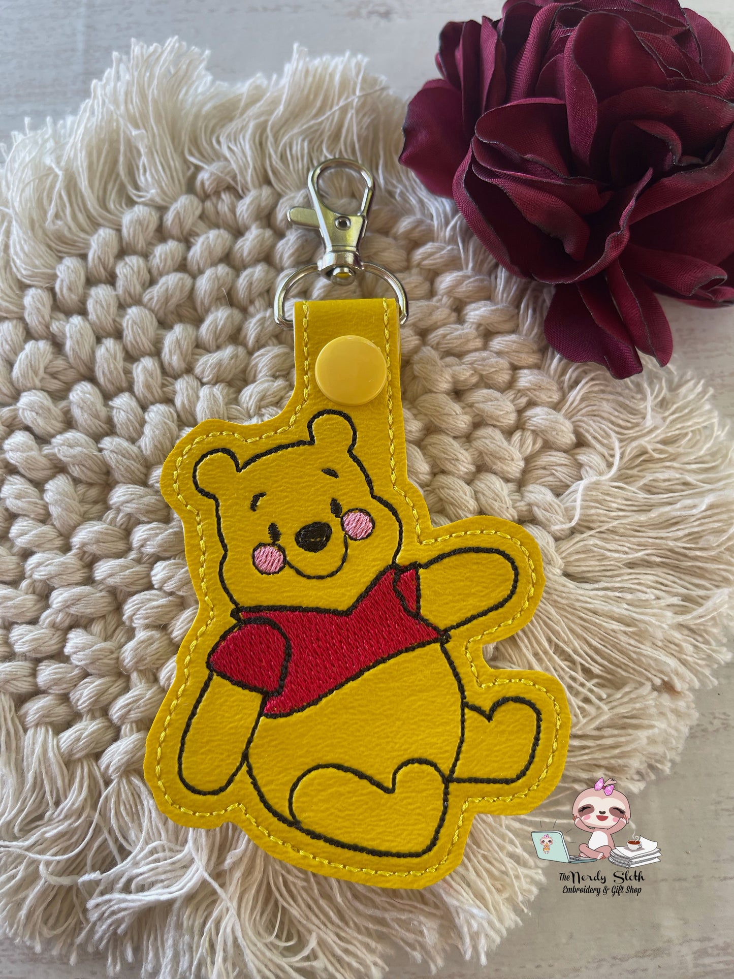 Honey Bear Keychain Bag tag