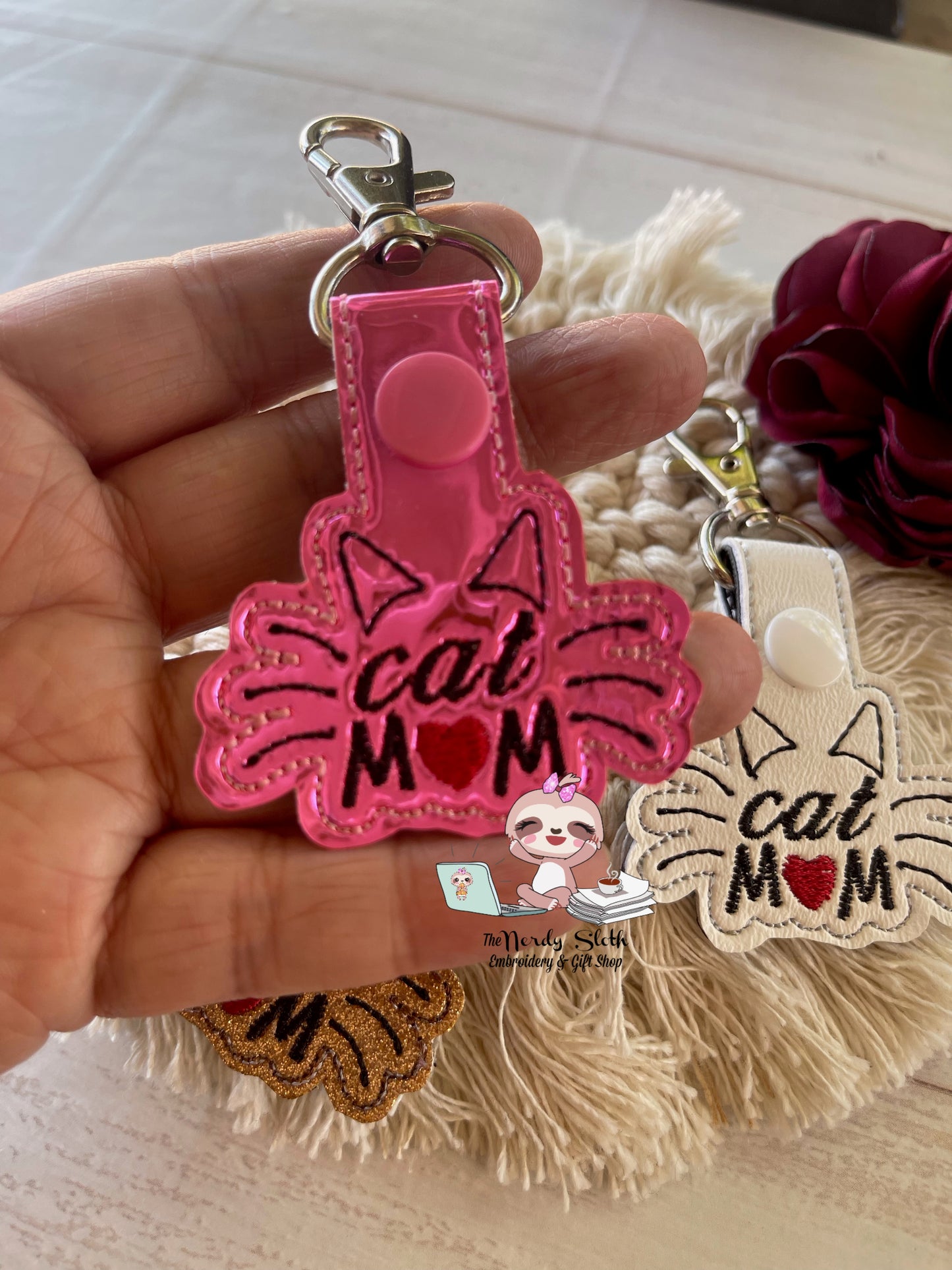 Cat M❤️M Keychain