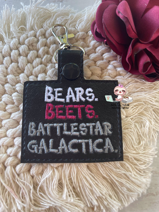 Bears, Beets, Battle Star Gallact Key chain