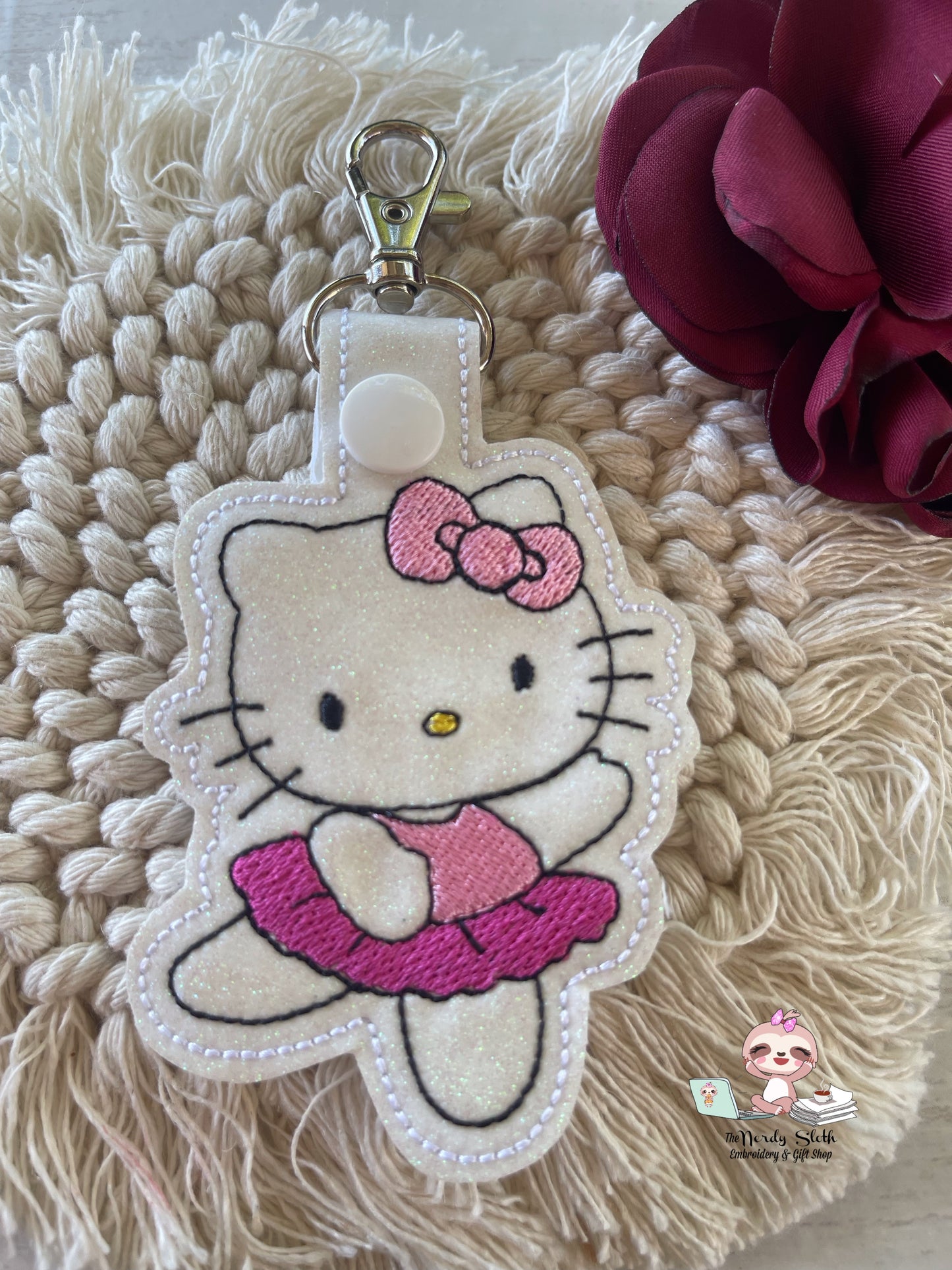 Ballerina Cat Keychain