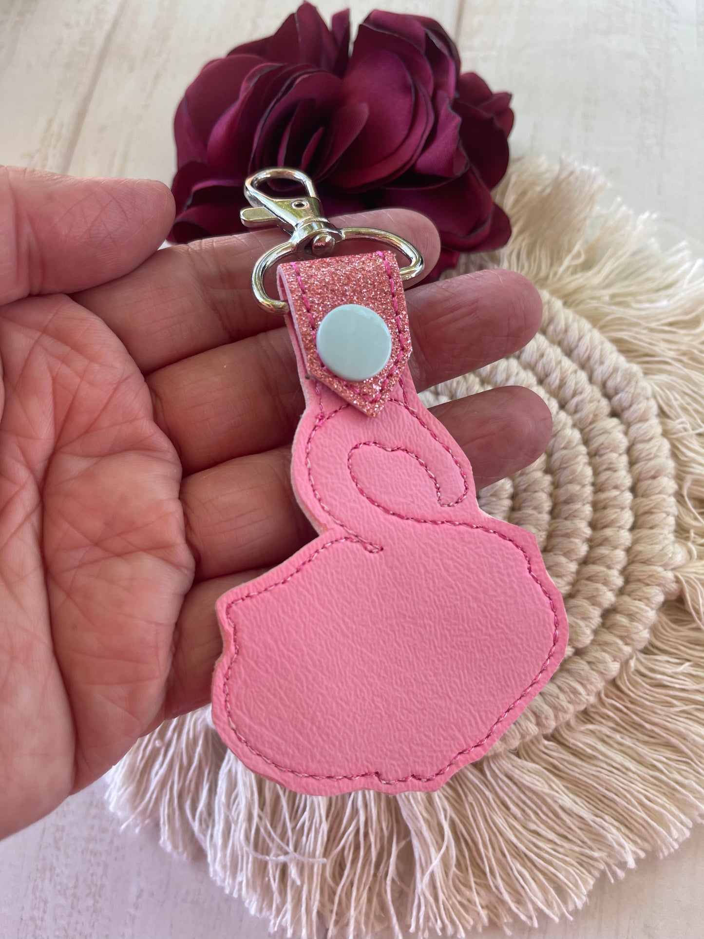 Flamingo Floatie Keychain