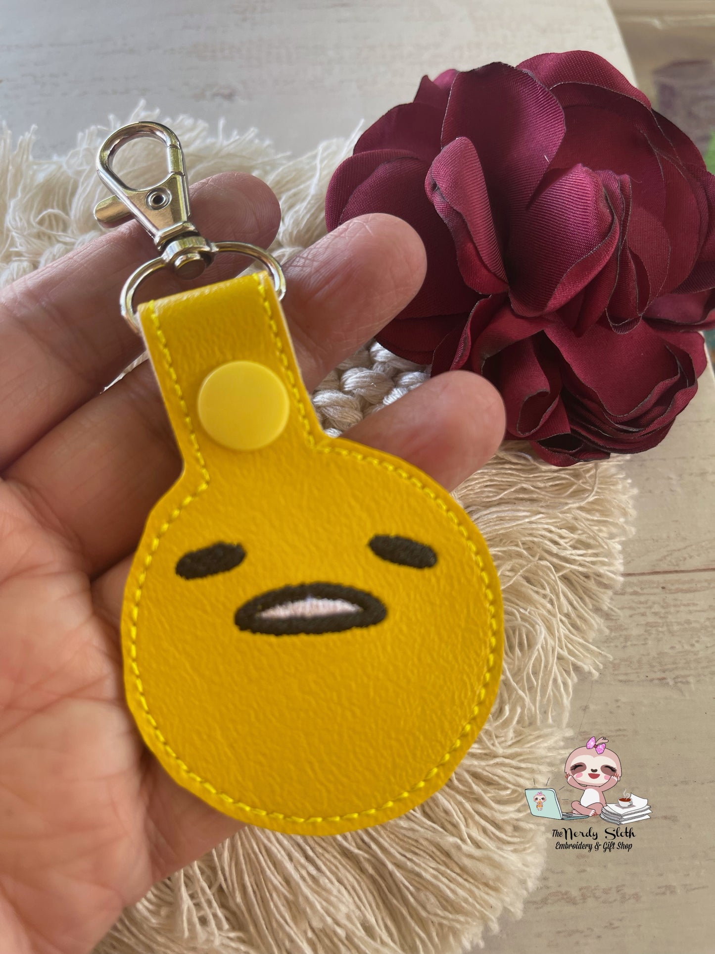 Egg Face Key chain