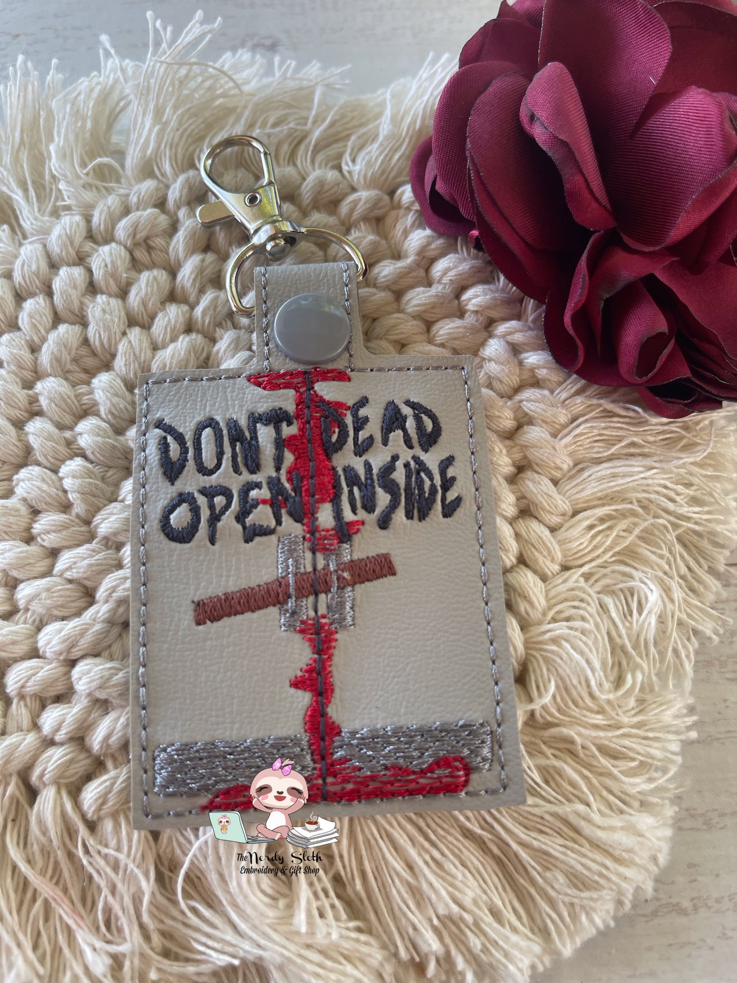 Don’t Open Dead Inside Door Keychain