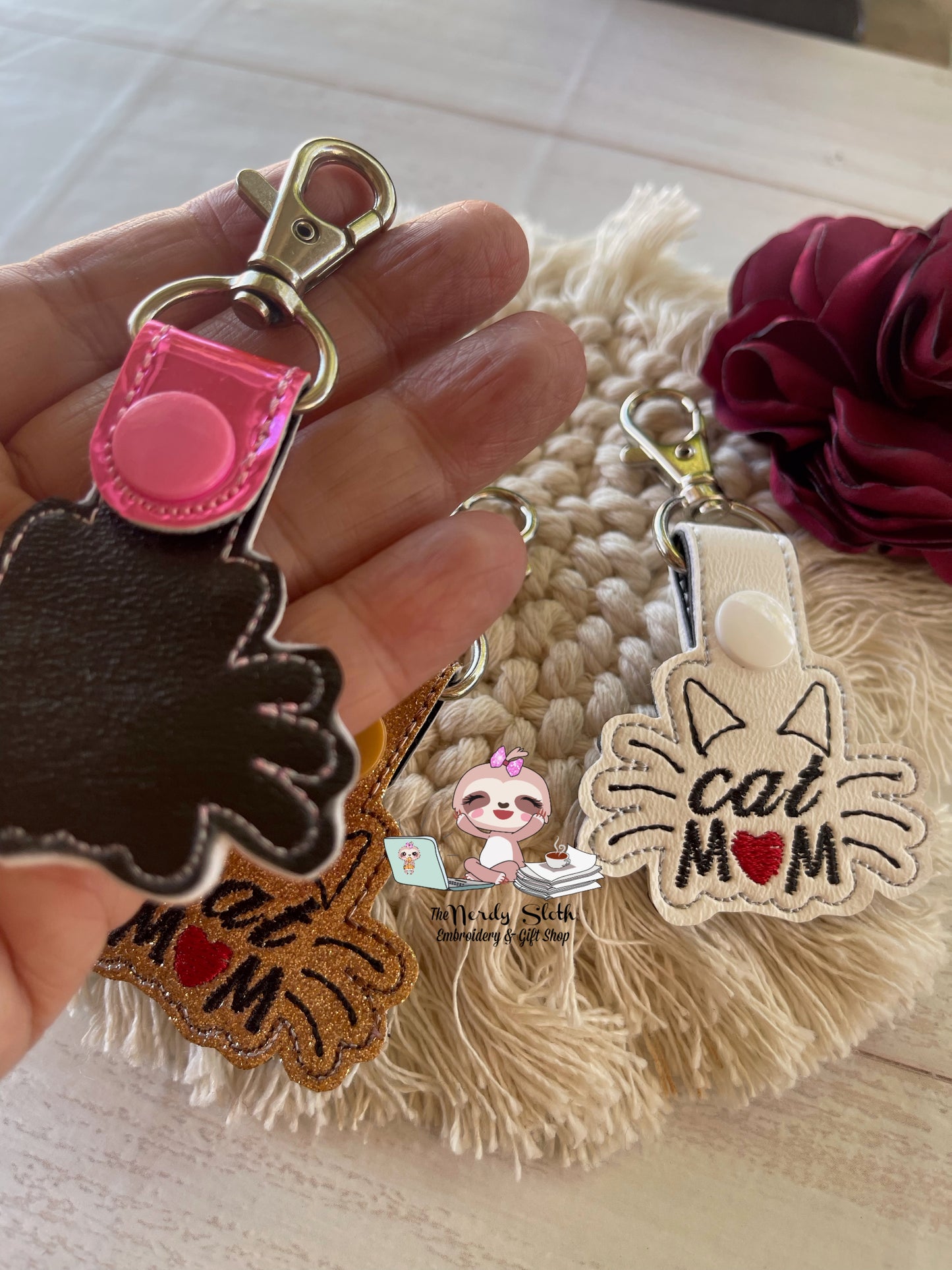 Cat M❤️M Keychain