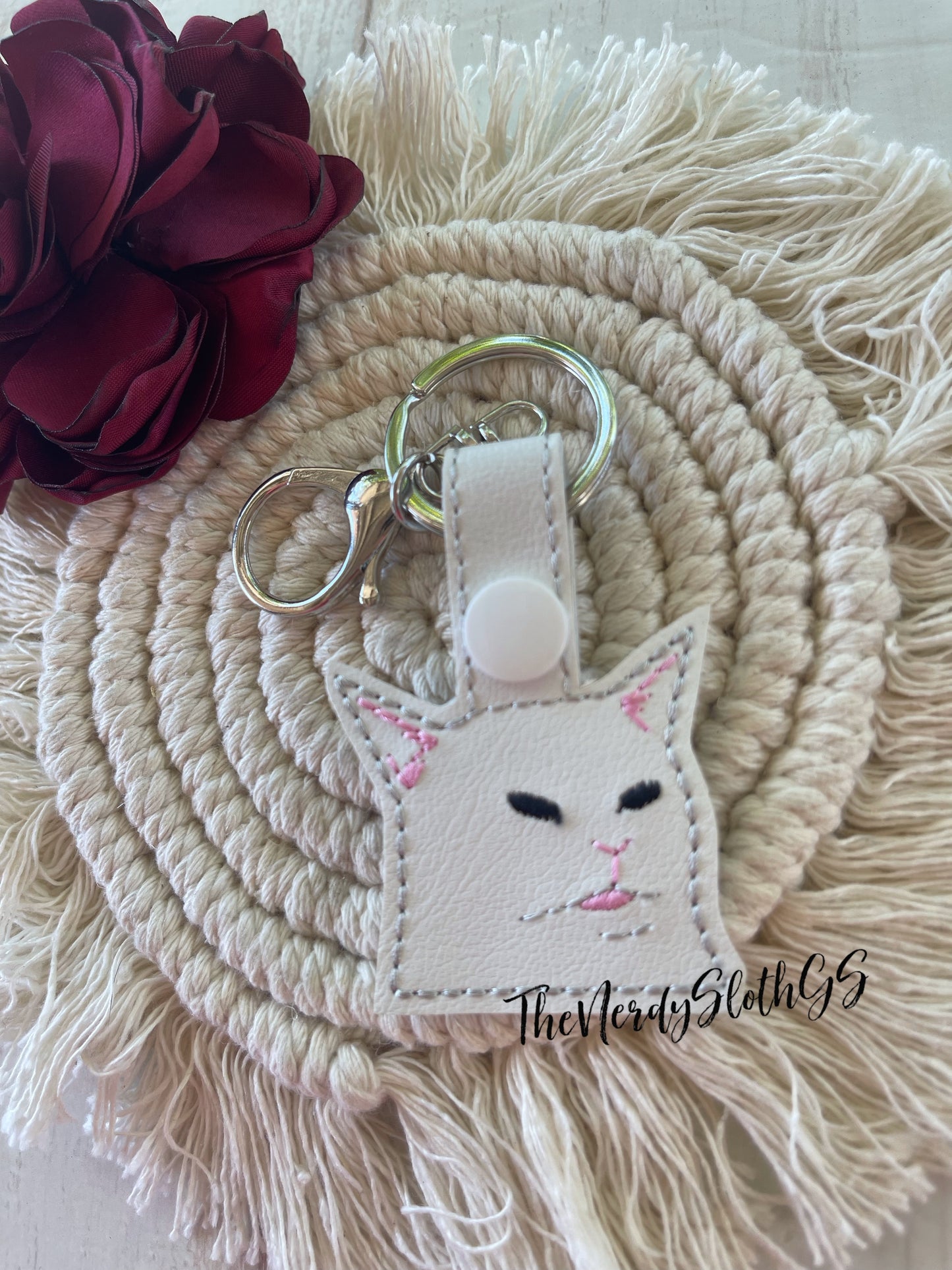 Meme Cat Keychain