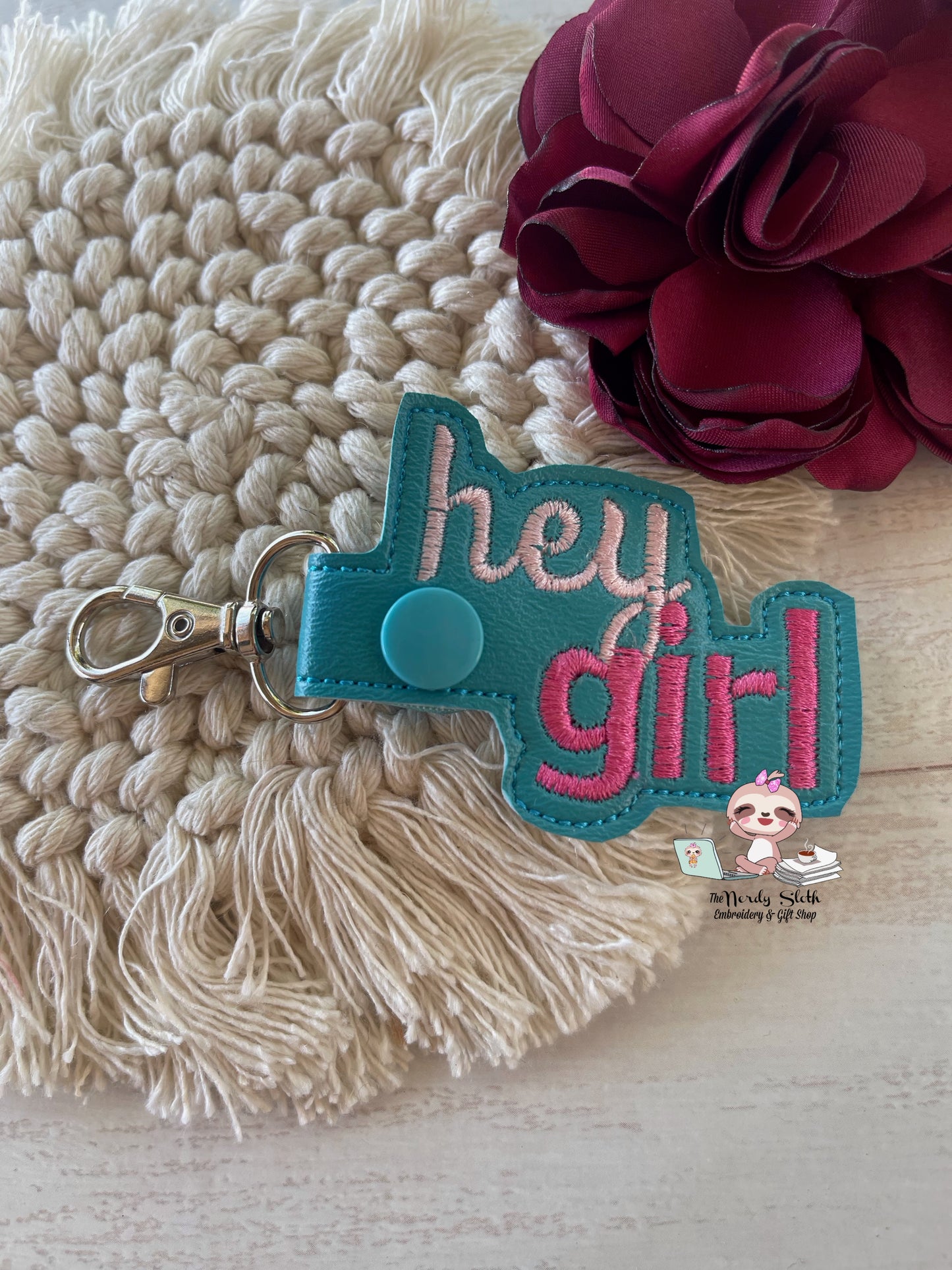 Hey girl Keychain