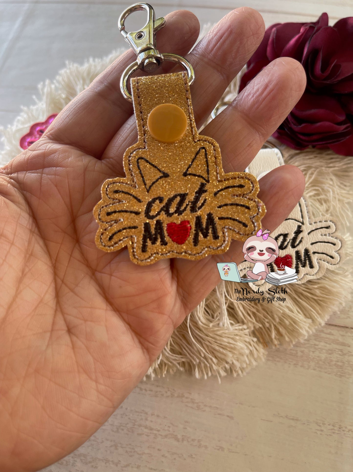 Cat M❤️M Keychain