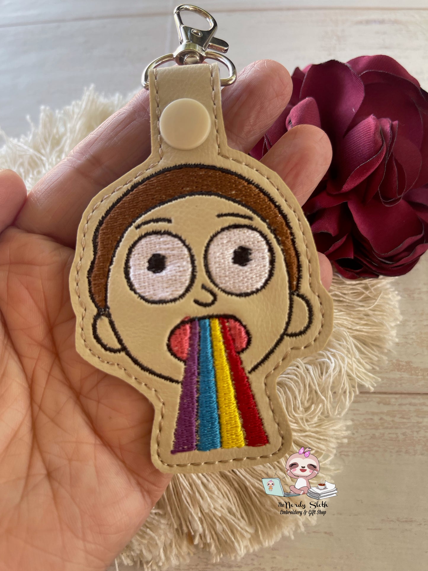 Mort Rainbow Keychain