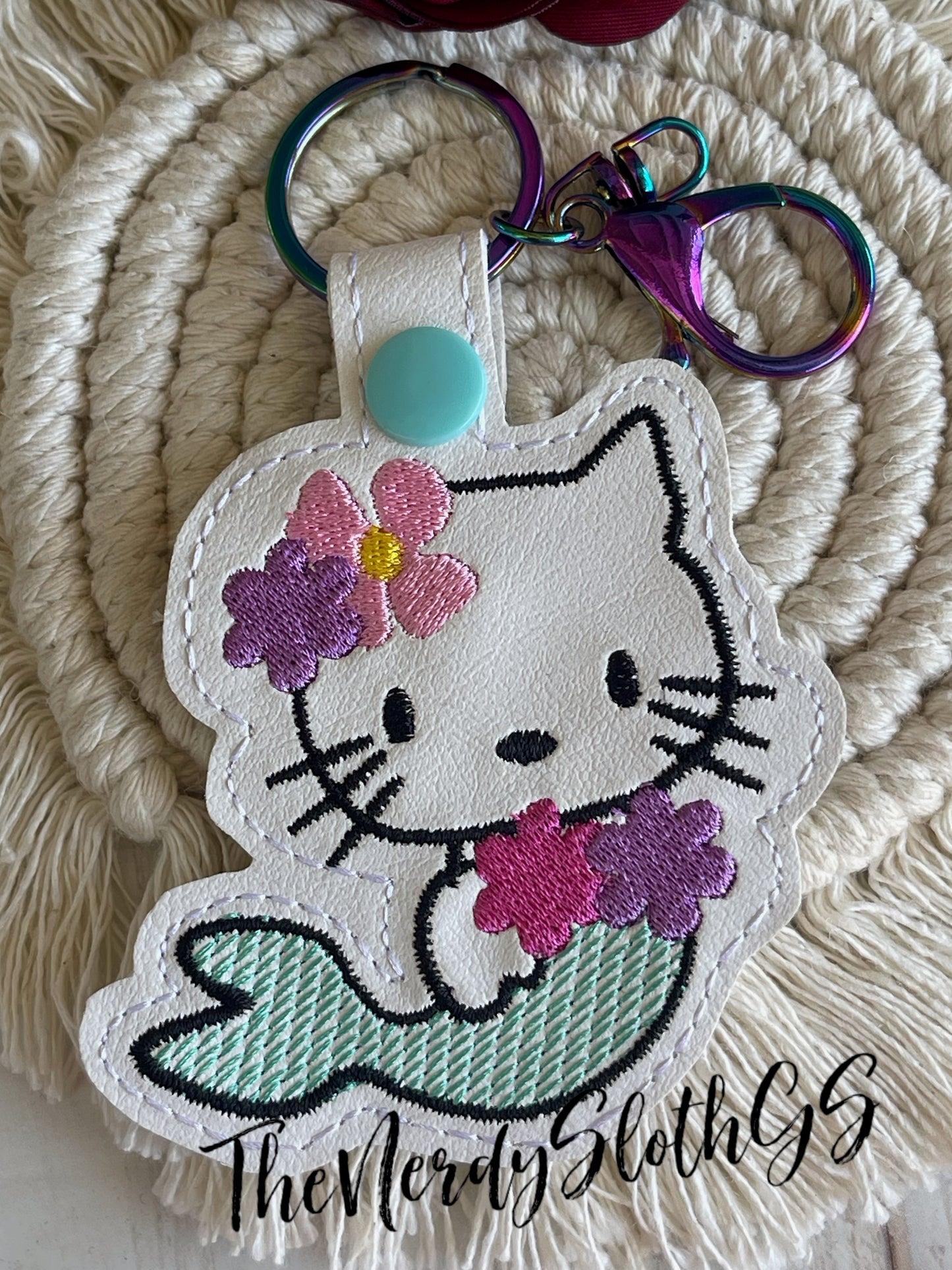 Mermaid Cat Keychain