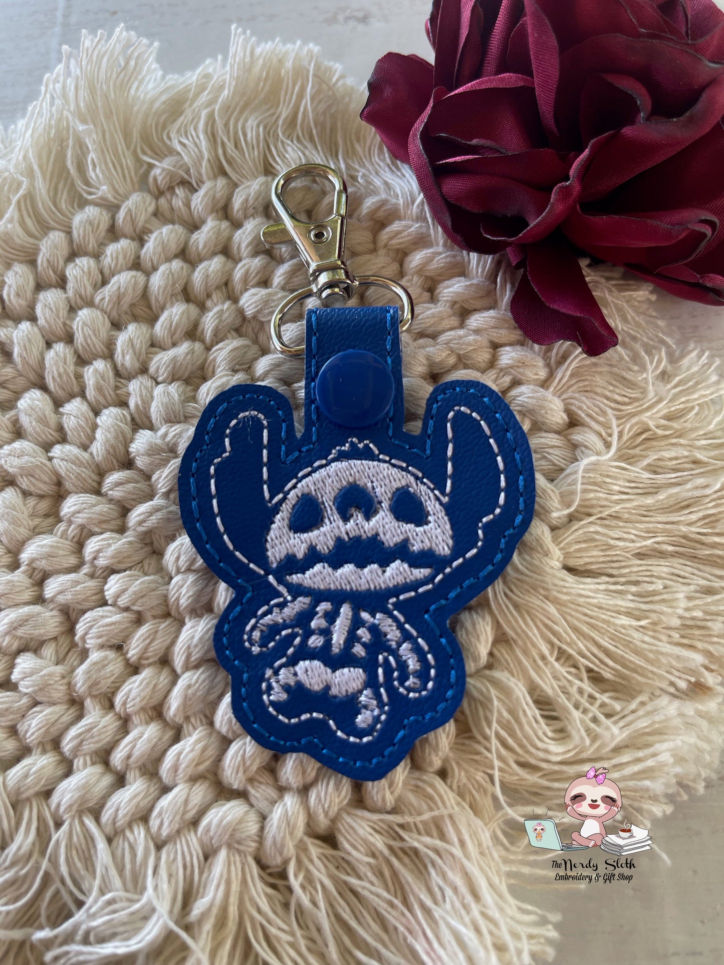 X-ray Blue Alien Key chain