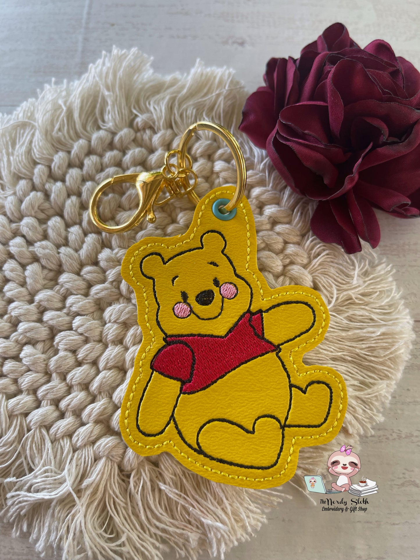 Honey Bear Keychain Bag tag