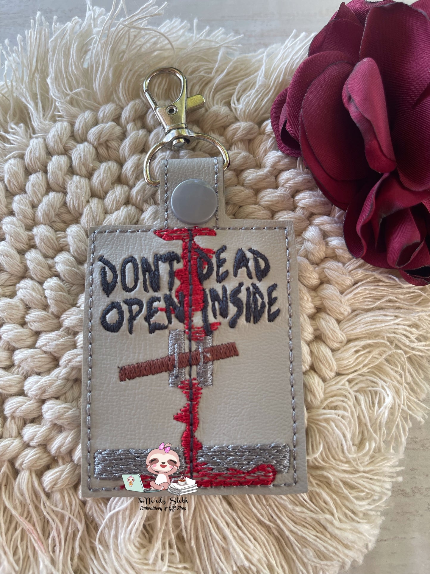 Don’t Open Dead Inside Door Keychain