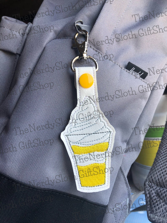 Pineapple Whip Cup Keychain | Key Fob