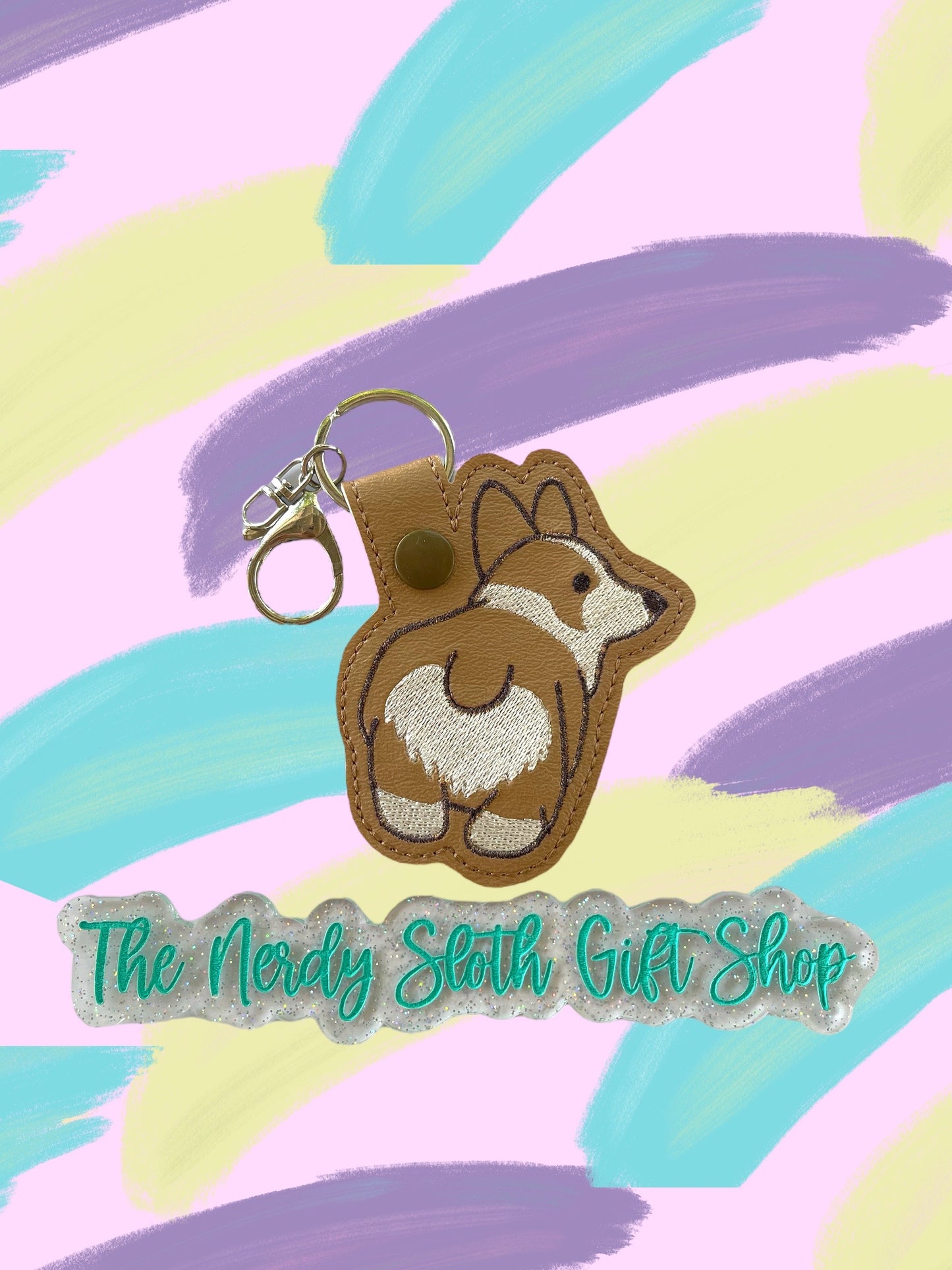 Corgi Bum Keychain