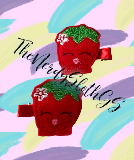 Happy Strawberry Hair Clipppies