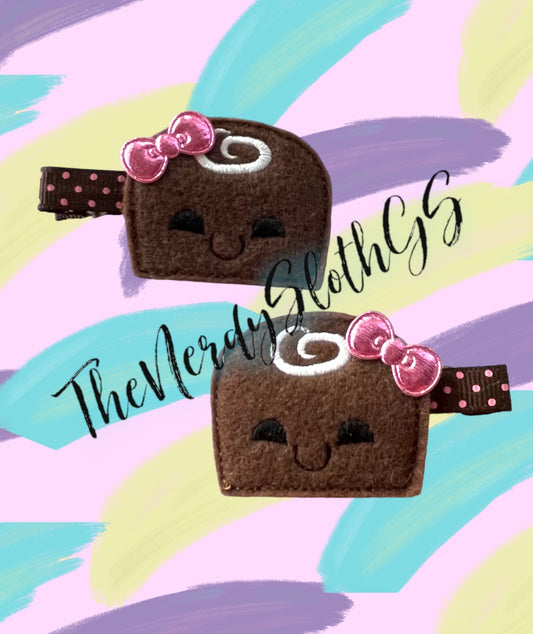 Kawaii Chocolate Truffle Hair Clipppies