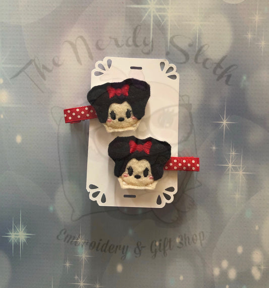 Min mouse Hair Clippies