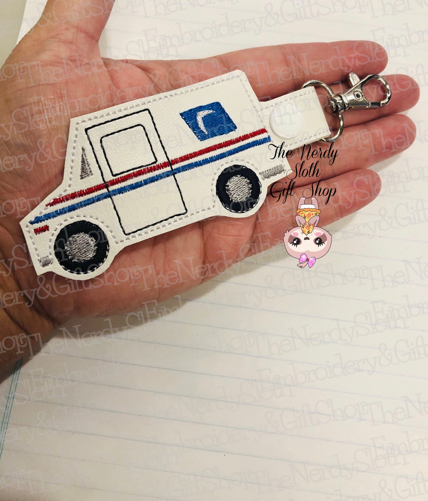 Mail Truck Keychain