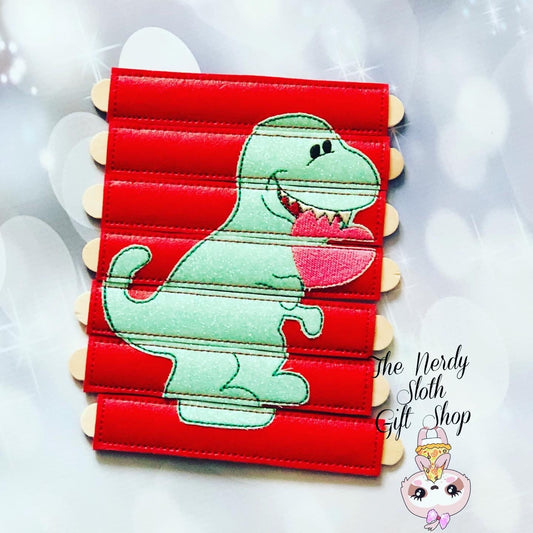 Dino Valentine Stick Puzzle