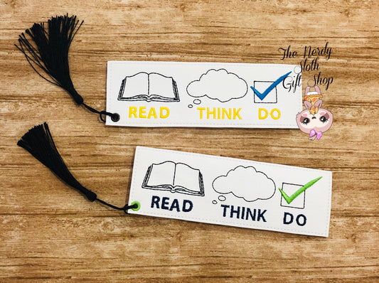 Read Think Do Book Mark