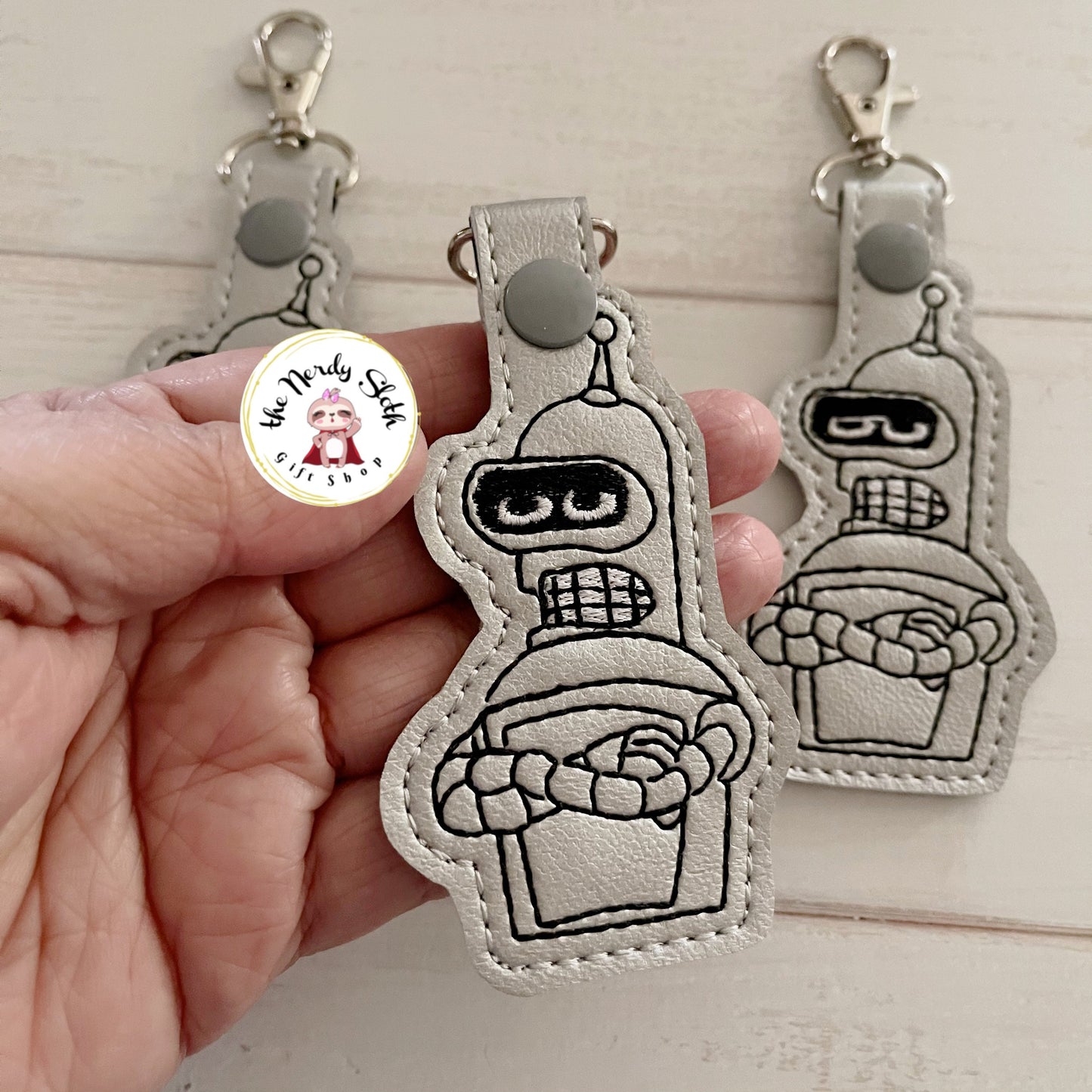 Sarcastic Robot Keychain