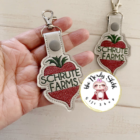 Beet farm Keychain