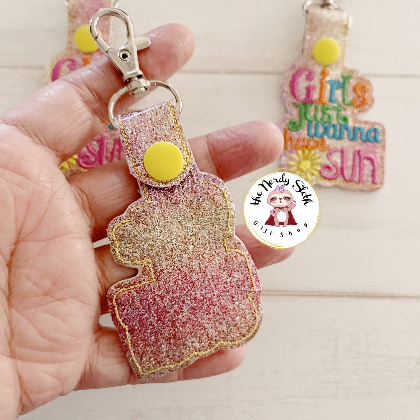 Girls just wanna have Sun Keychain