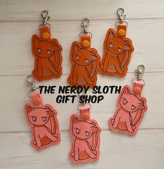 Zodiac Anime Animal Cat Keychain