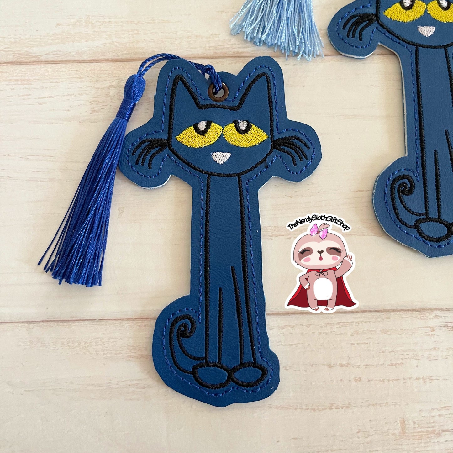 Blue Cat Book Mark