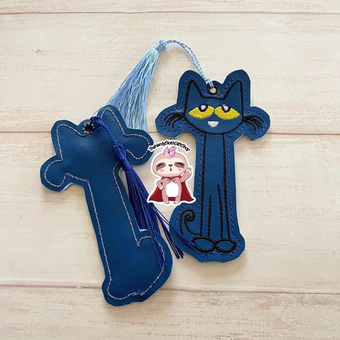 Blue Cat Book Mark