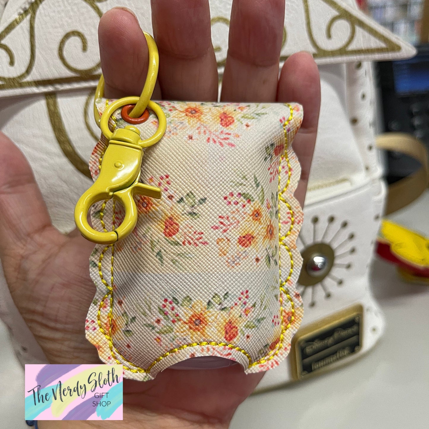 Daffodils Floral Hand Sanitizer Holder